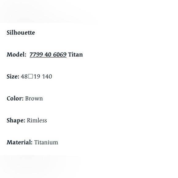 Silhouette Eyeglasses 7799 40 6069 Titanium Austria‎ Plus Case main image 4